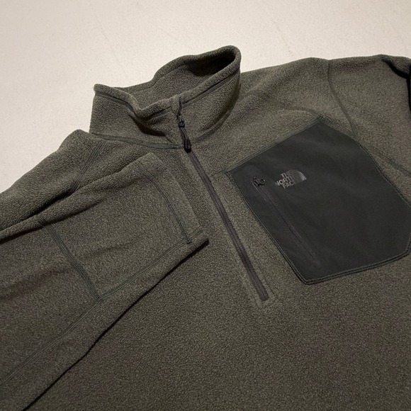 The North Face Other - The North Face Mens XL Fleece 1/4 Zip Pullover Gray Chest Pocket